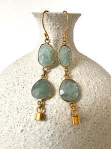 Aquamarine Vermeil Earrings