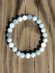 Aquamarine Stretch Bracelet