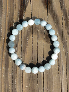 Aquamarine Stretch Bracelet