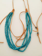 Turquoise adjustable suede